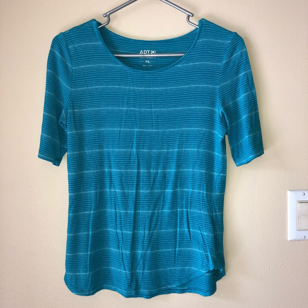 Striped 1/4 Sleeve Top